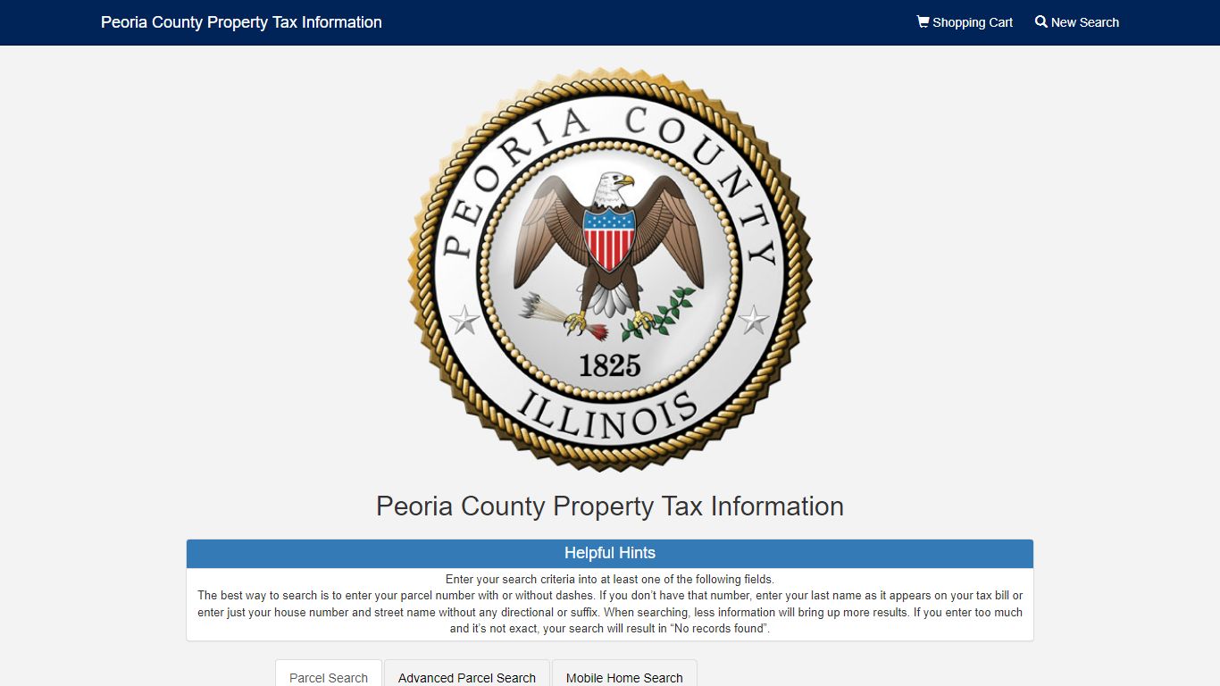 Peoria County Property Tax Information